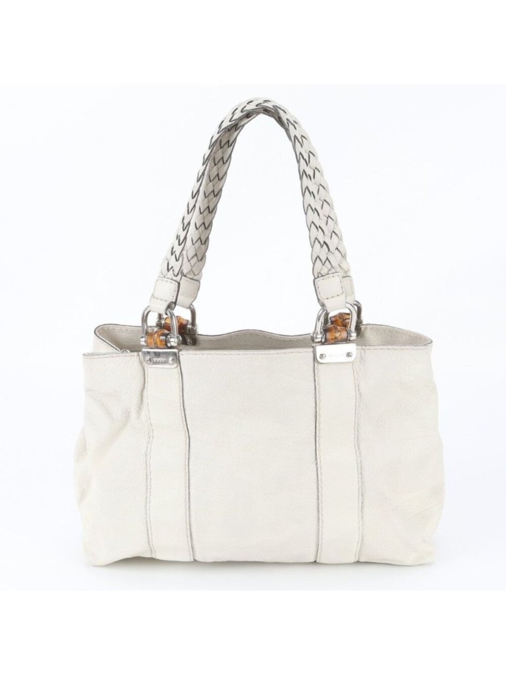 Gucci Bamboo Leather Tote Bag Shoulder